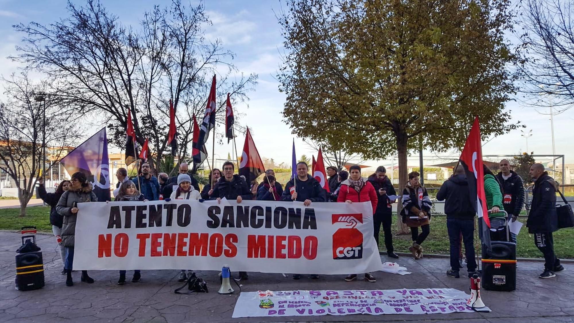 Concentración CGT Atento Madrid